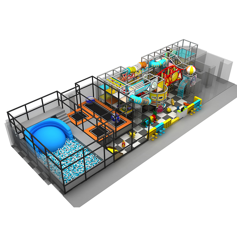 Colorful theme naughty castle 270 square meters