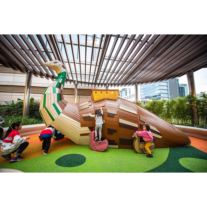 Peacock style playground